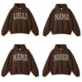 Personalized Grandma Hoodie, Custom Family Title Camo Collegiate Design, Choose Mama Nana Gigi Auntie or Your Own Text, Gift for Mom Grandma Aunt