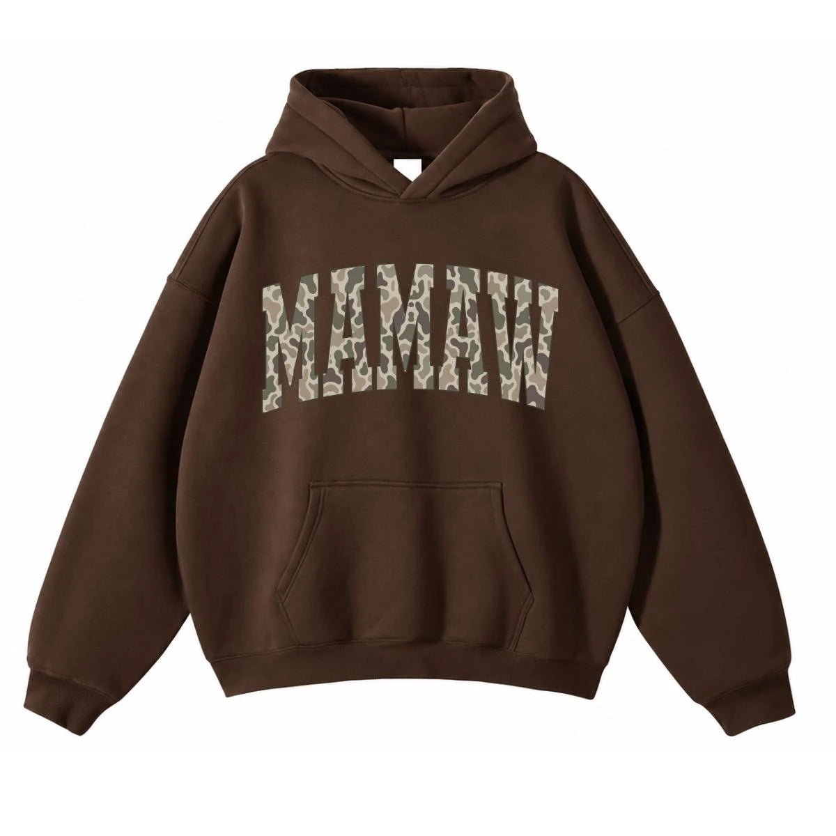 Personalized Grandma Hoodie, Custom Family Title Camo Collegiate Design, Choose Mama Nana Gigi Auntie or Your Own Text, Gift for Mom Grandma Aunt