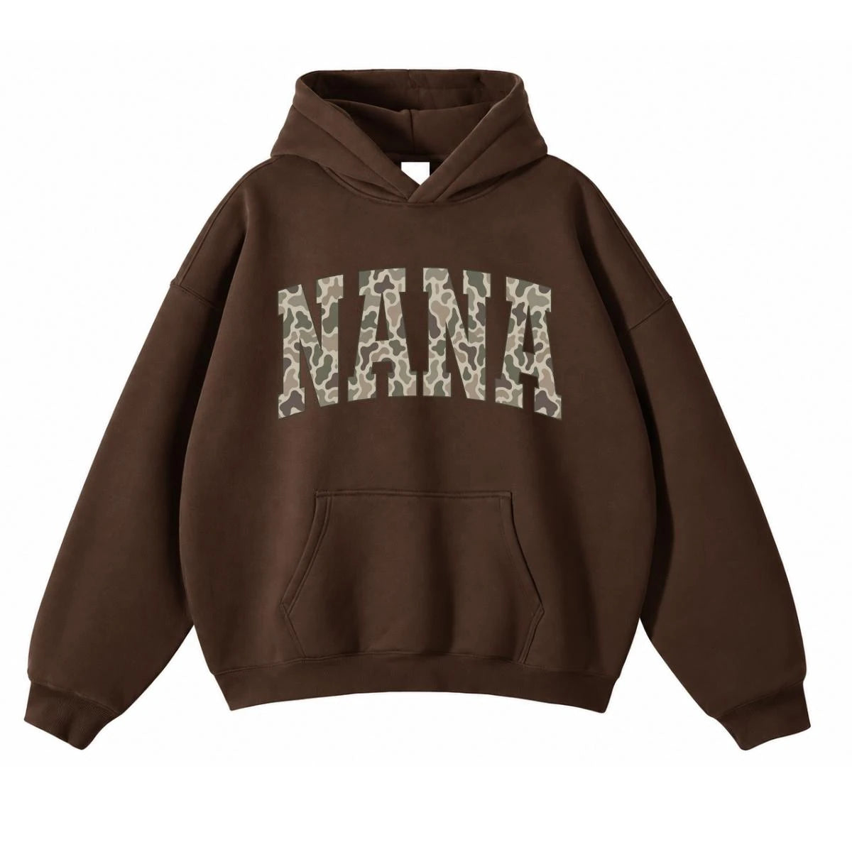 Personalized Grandma Hoodie, Custom Family Title Camo Collegiate Design, Choose Mama Nana Gigi Auntie or Your Own Text, Gift for Mom Grandma Aunt