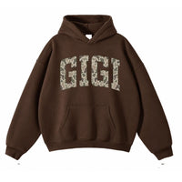 Personalized Grandma Hoodie, Custom Family Title Camo Collegiate Design, Choose Mama Nana Gigi Auntie or Your Own Text, Gift for Mom Grandma Aunt