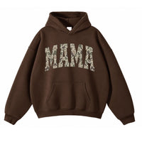 Personalized Grandma Hoodie, Custom Family Title Camo Collegiate Design, Choose Mama Nana Gigi Auntie or Your Own Text, Gift for Mom Grandma Aunt