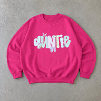 Personalized Grandma Sweatshirt, Custom Choose Your Family Nickname, Pastel Coquette Floral Bow Design, Granny Grammy Auntie Mom Gift