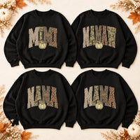 Personalized Grandma Sweatshirt Custom Family Name Fall Pumpkin Patchwork Mimi Nana Mama Auntie Gift