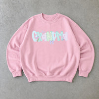 Personalized Grandma Sweatshirt, Custom Family Name Coquette Floral Bow Design, Choose Mama Granny Auntie Text, Mother's Day Gift