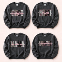 Personalized Grandma Sweatshirt With Leopard Nickname