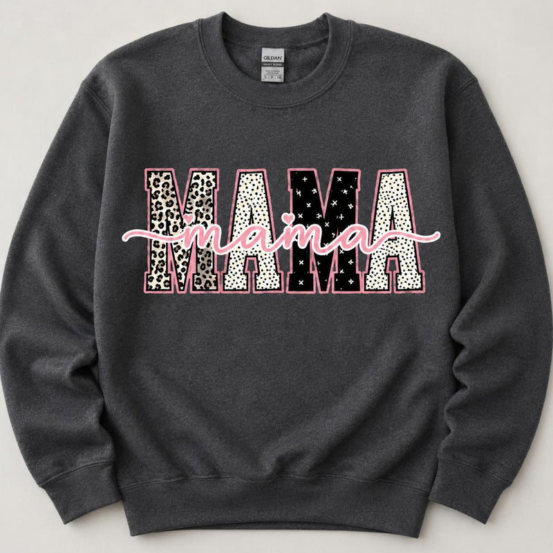 Personalized Grandma Sweatshirt With Leopard Nickname