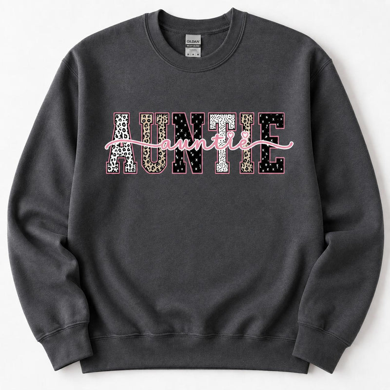 Personalized Grandma Sweatshirt With Leopard Nickname