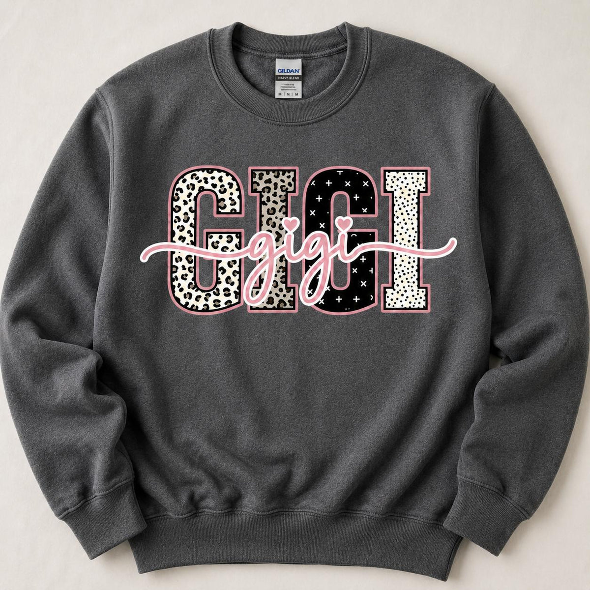 Personalized Grandma Sweatshirt With Leopard Nickname
