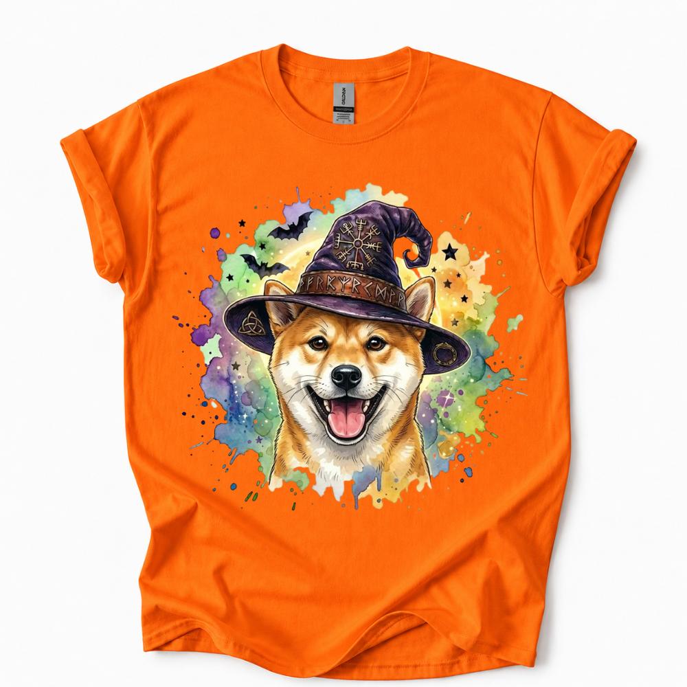 Personalized Halloween Dog Breed T-Shirt, Custom Choose Your Breed Witch Dog Graphic, Cute Spooky Dog Mom Pet Lover Gift