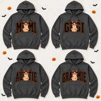 Personalized Halloween Ghost Hoodie Custom Grandma Mimi Gigi Fall Apparel