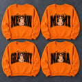 Personalized Halloween Ghost Sweatshirt, Cute Bow Ghost with Grandma, Mimi or Gigi Name