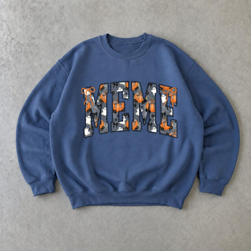 Personalized Halloween Mama Sweatshirt, Custom Choose Your Name Mimi Gigi Nana, Spooky Fall Mom Gift