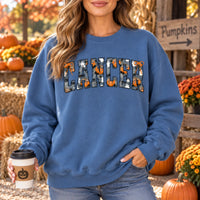 Personalized Halloween Mama Sweatshirt, Custom Choose Your Name Mimi Gigi Nana, Spooky Fall Mom Gift