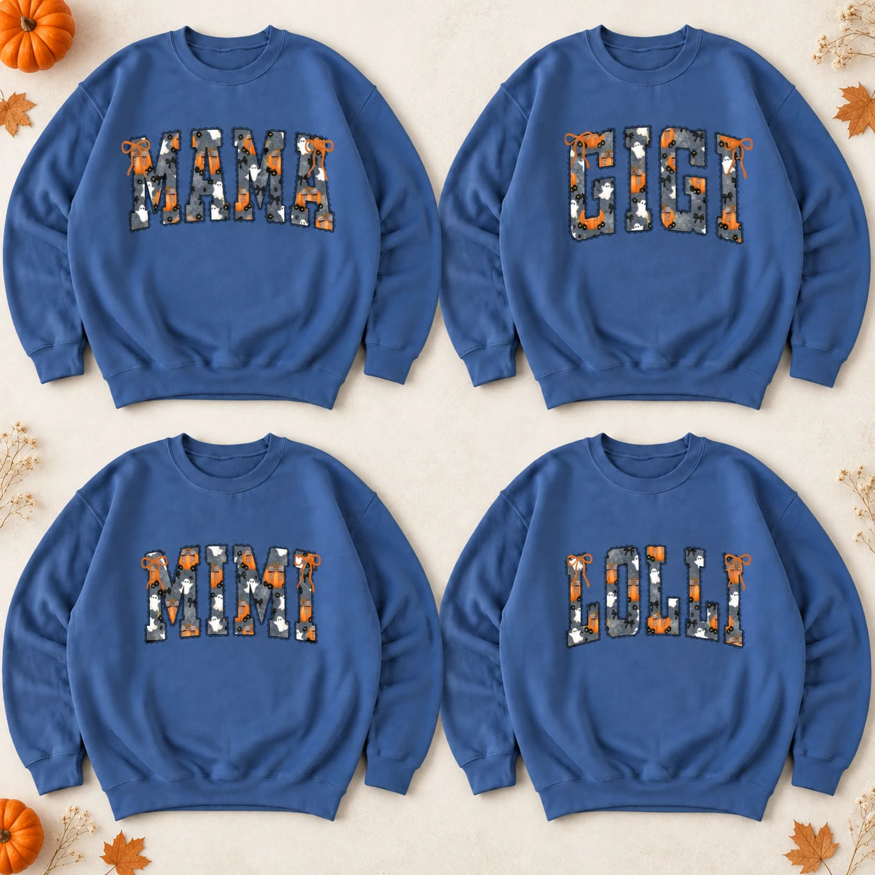 Personalized Halloween Mama Sweatshirt, Custom Choose Your Name Mimi Gigi Nana, Spooky Fall Mom Gift