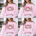 Personalized Halloween Mama Sweatshirt, Custom Family Title Ghost Design, Choose Mama Mimi Gigi Grandma Aunt Abuela Mom, Cute Spooky Season Gift
