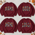 Personalized Halloween Mama Sweatshirt, Spooky Ghost Pumpkin Title for Gigi Mimi or Nana, Fall Gift