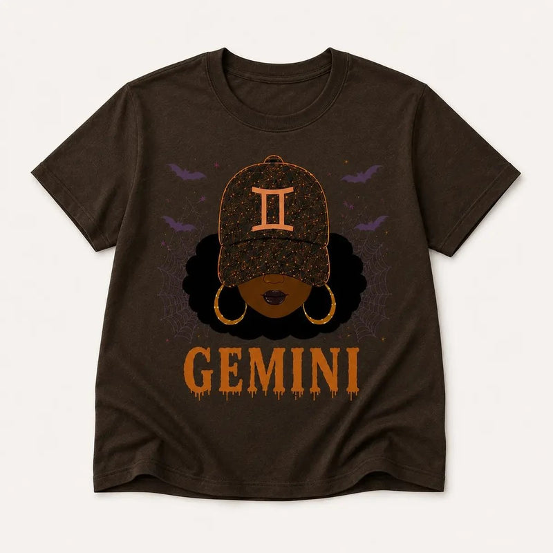 Personalized Halloween Zodiac T-Shirt, Custom Choose Your Sign, Spooky Slay Girl Horoscope Graphic, Gothic Astrology Gift