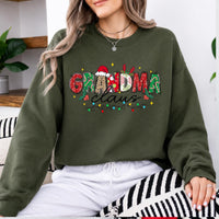 Personalized Mama Claus Sweatshirt, Custom Family Nickname Christmas Design, Choose Your Title, Mom Grandma Auntie Holiday Gift