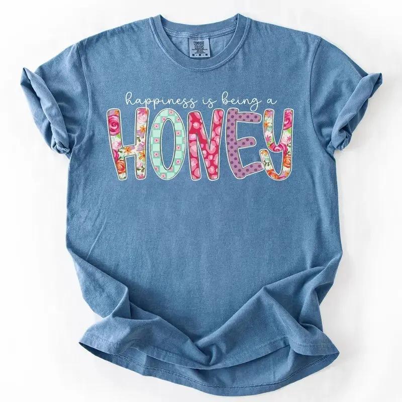 Personalized Mama Shirt, Custom Floral Family Title T-Shirt, Choose MAMA MIMI GIGI NANA HONEY GRANDMA, Mother's Day Gift