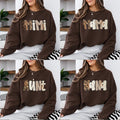 Personalized Mama Sweatshirt, Custom Family Title Design, Choose Your Name or Nickname, Leopard Bow Mom Grandma Aunt Gift