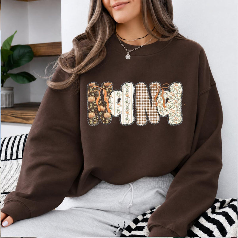 Personalized Mama Sweatshirt, Custom Family Title Design, Choose Your Name or Nickname, Leopard Bow Mom Grandma Aunt Gift
