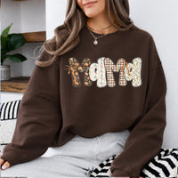 Personalized Mama Sweatshirt, Custom Family Title Design, Choose Your Name or Nickname, Leopard Bow Mom Grandma Aunt Gift