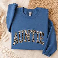 Personalized Mama Sweatshirt, Leopard Print Varsity