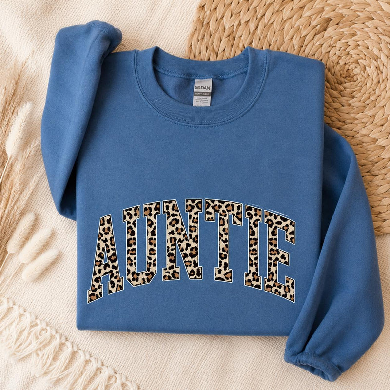 Personalized Mama Sweatshirt, Leopard Print Varsity