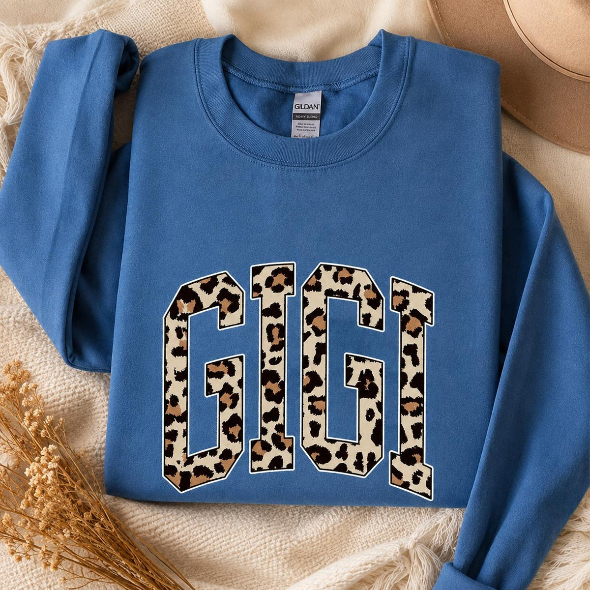 Personalized Mama Sweatshirt, Leopard Print Varsity