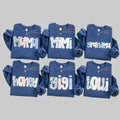 Personalized Mama Sweatshirt, Patchwork Bow Name - giftcuztom.com