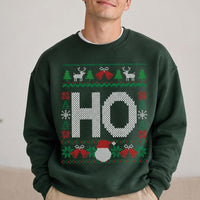 Personalized Matching Christmas Design Sweatshirt, Custom Choose Your Ho or Where's My Ho At Variant, Funny Couples Holiday Gift
