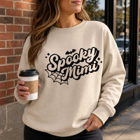 Personalized Spooky Grandma Sweatshirt Custom Nana Nickname Retro Halloween Women Cute Family Design