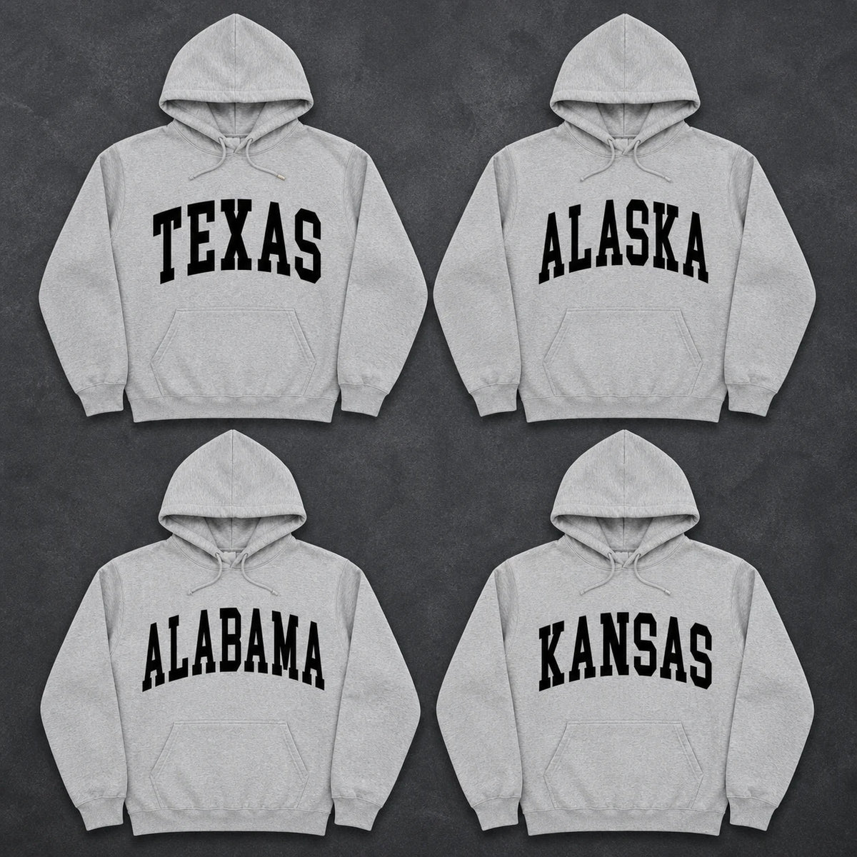 Personalized State Name Hoodie, Custom Retro Collegiate Varsity State Pride Pullover, Hometown Travel Souvenir Gift