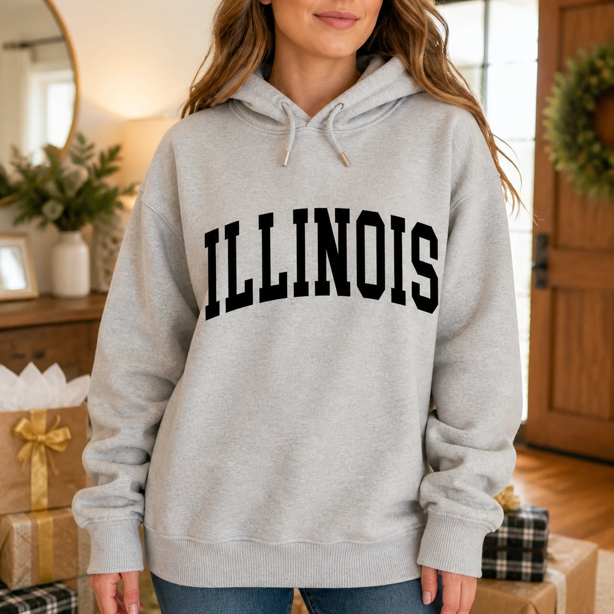 Personalized State Name Hoodie, Custom Retro Collegiate Varsity State Pride Pullover, Hometown Travel Souvenir Gift