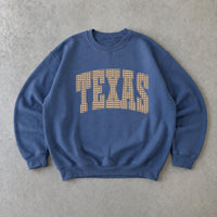 Personalized State Sweatshirt, Custom Choose Your State Gingham Varsity, Hometown Pride Gift for Women Men