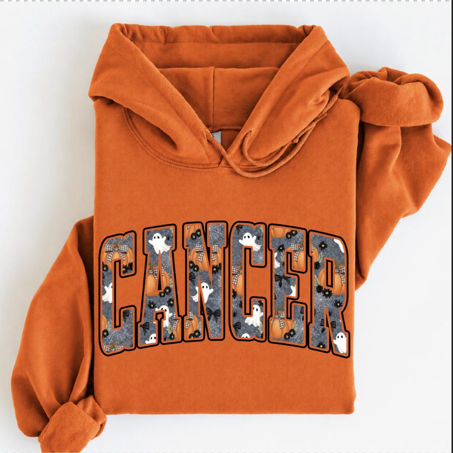 Personalized Zodiac Halloween Hoodie, Custom Choose Your Sign, Spooky Season Astrology Gift