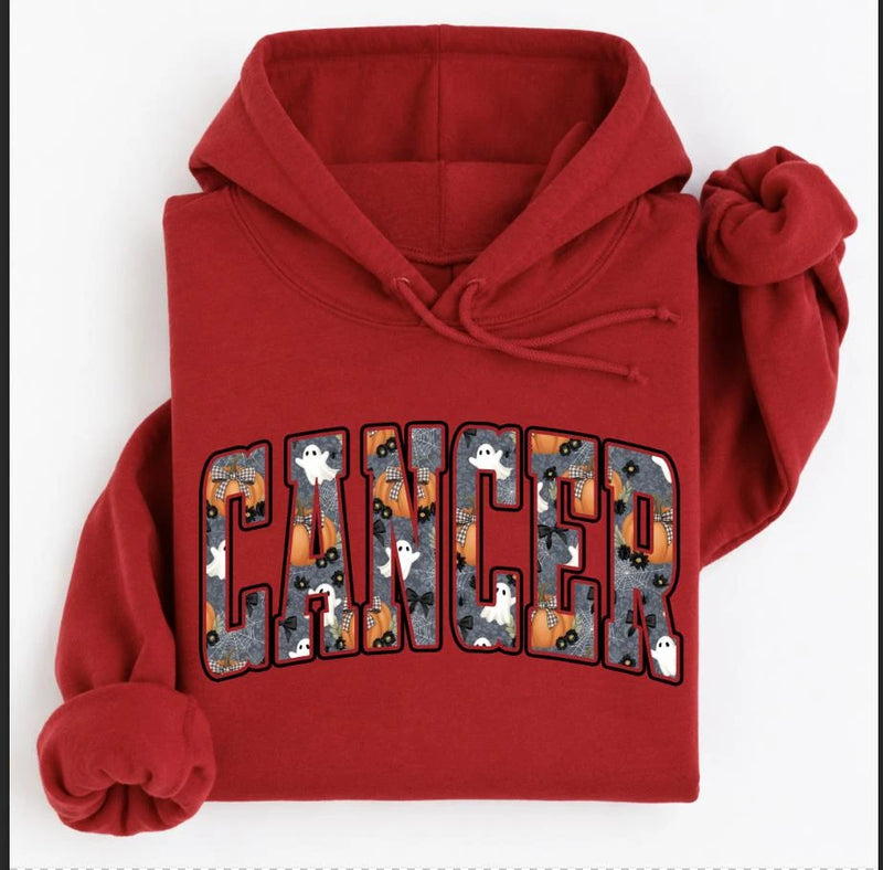 Personalized Zodiac Halloween Hoodie, Custom Choose Your Sign, Spooky Season Astrology Gift