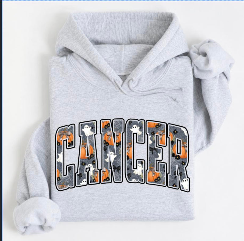Personalized Zodiac Halloween Hoodie, Custom Choose Your Sign, Spooky Season Astrology Gift