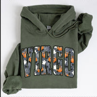 Personalized Zodiac Halloween Hoodie, Custom Choose Your Sign, Spooky Season Astrology Gift