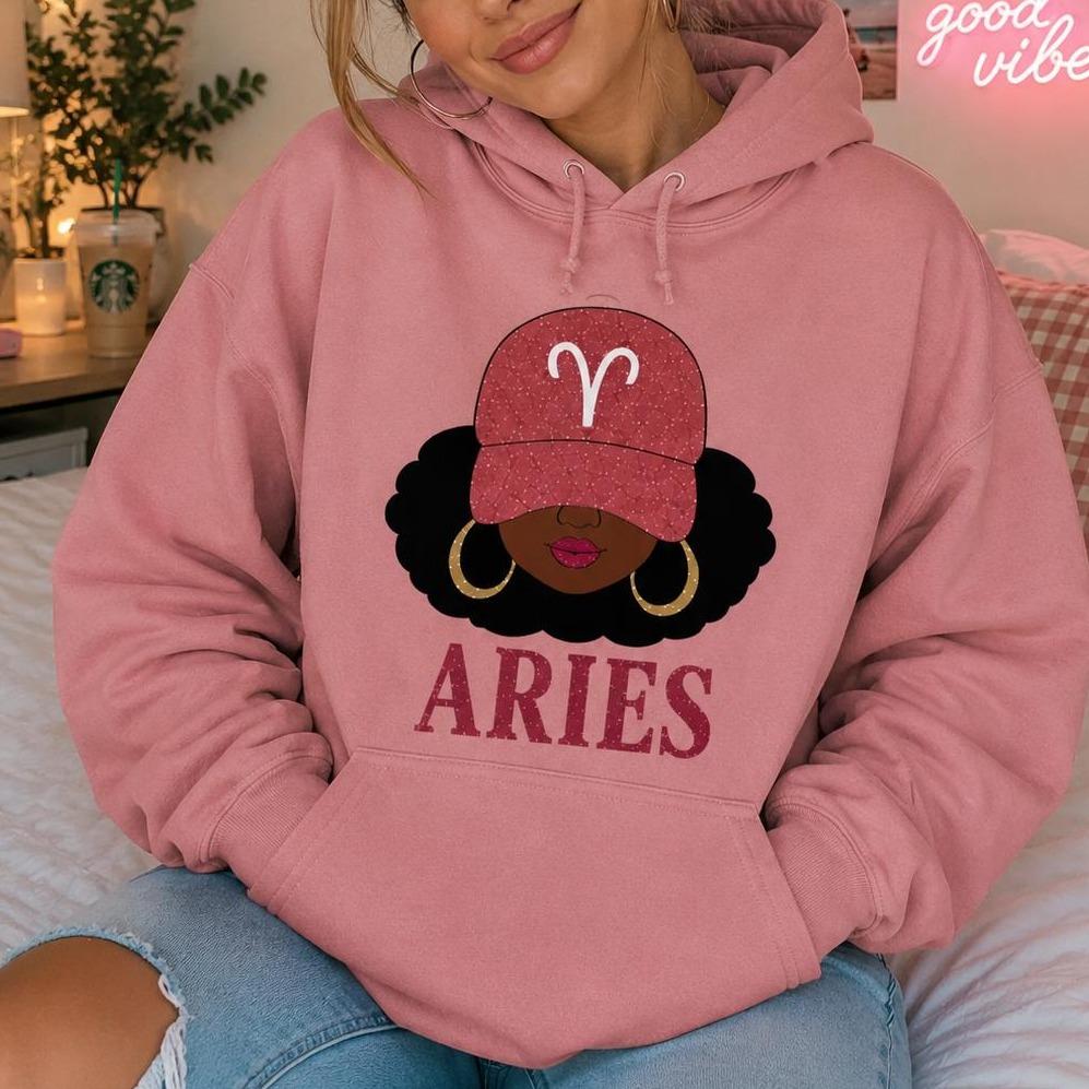 Personalized Zodiac Hoodie, Afro Astrology Birthday Gift