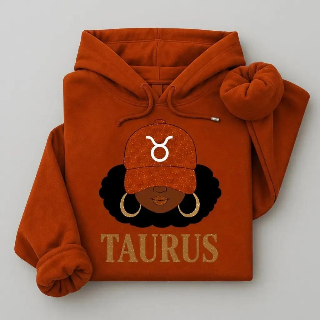 Personalized Zodiac Hoodie, Afro Astrology Birthday Gift