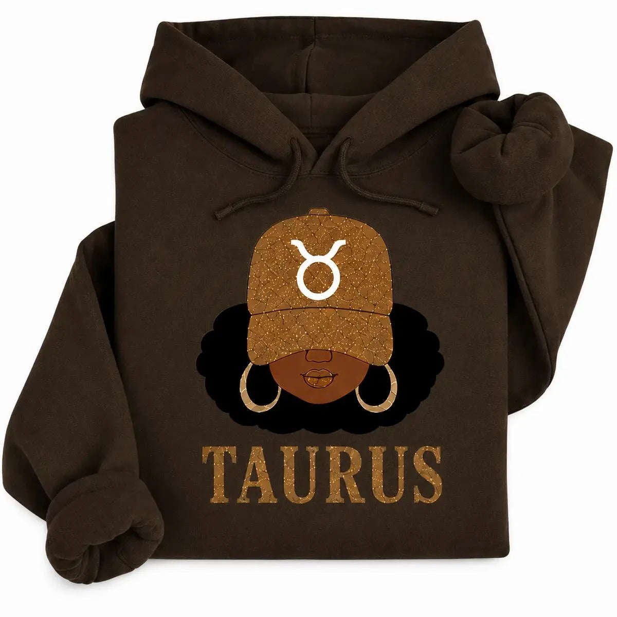 Personalized Zodiac Hoodie, Afro Melanin Queen Astrology
