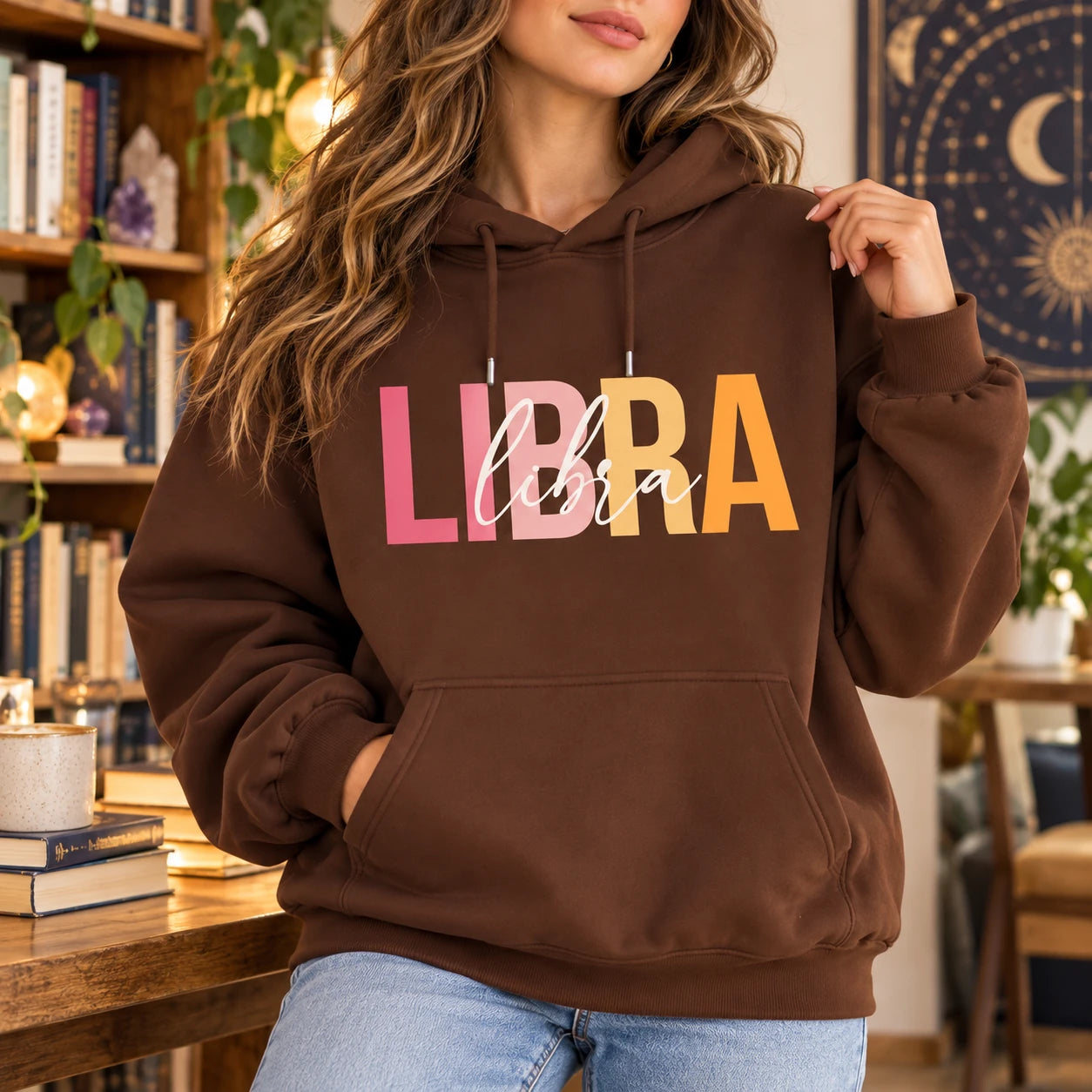 Personalized Zodiac Hoodie, Choose Your Star Sign Astrology Birthday Gift, Aries to Pisces Graphic