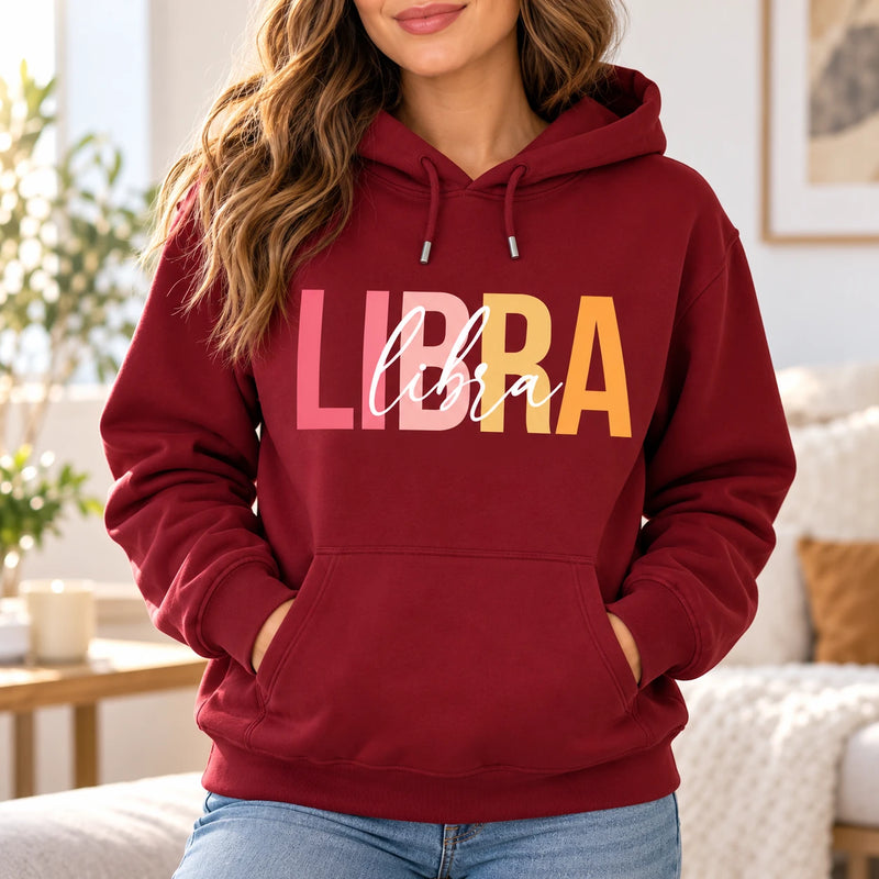 Personalized Zodiac Hoodie, Choose Your Star Sign Astrology Birthday Gift, Aries to Pisces Graphic