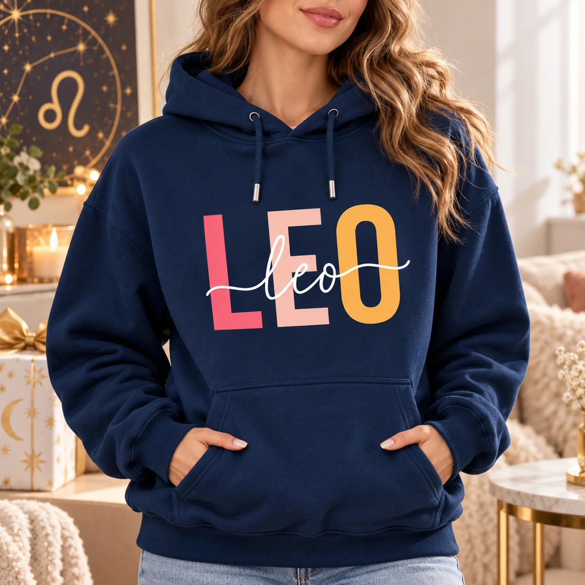 Personalized Zodiac Hoodie, Choose Your Star Sign Astrology Birthday Gift, Aries to Pisces Graphic