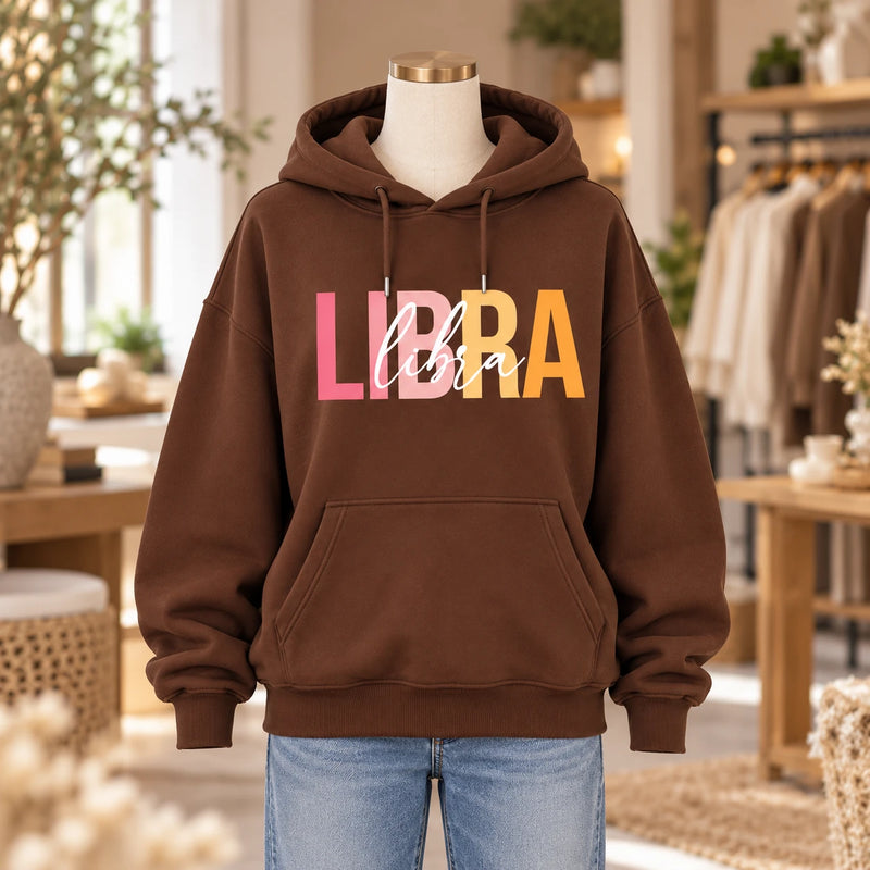 Personalized Zodiac Hoodie, Choose Your Star Sign Astrology Birthday Gift, Aries to Pisces Graphic