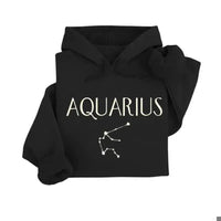 Personalized Zodiac Hoodie, Custom Choose Your Star Sign Astrology Constellation Design, Horoscope Birthday Gift for Astrology Lovers