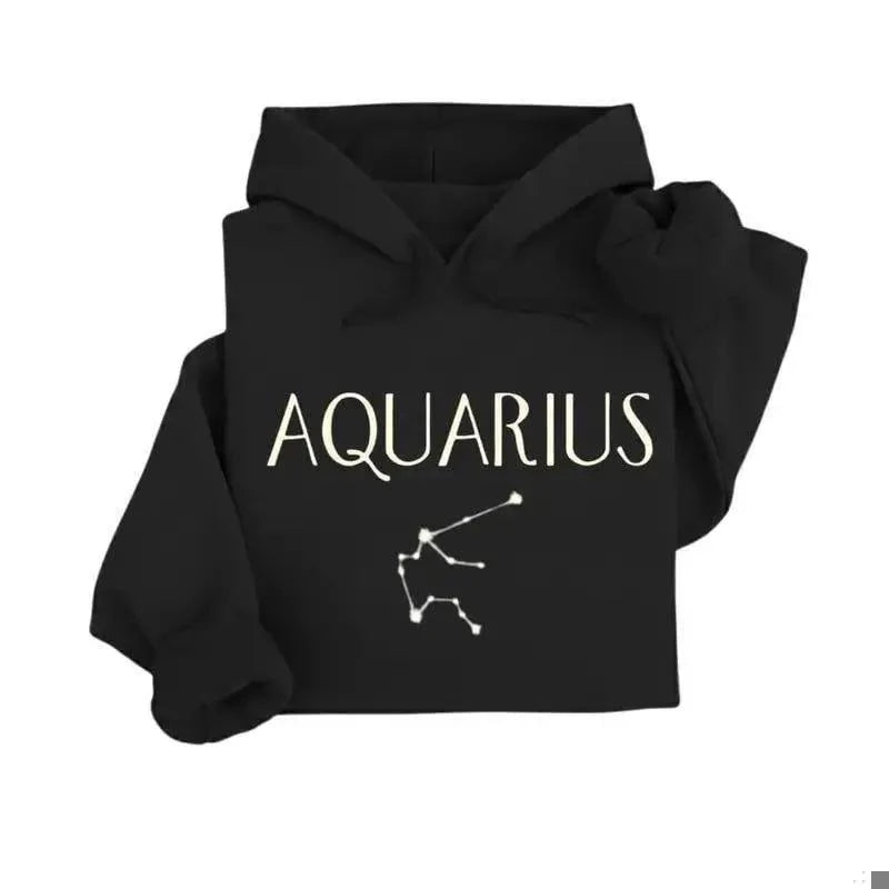 Personalized Zodiac Hoodie, Custom Choose Your Star Sign Astrology Constellation Design, Horoscope Birthday Gift for Astrology Lovers