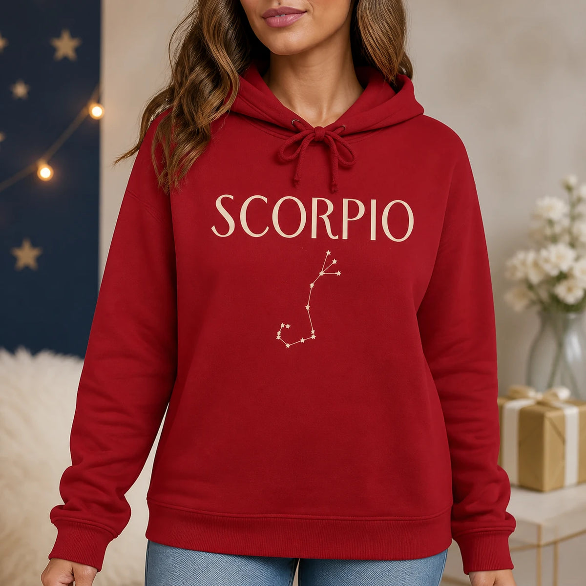 Personalized Zodiac Sign Hoodie, Custom Astrology Constellation Pullover, Horoscope Birthday Gift For Star Sign Lovers