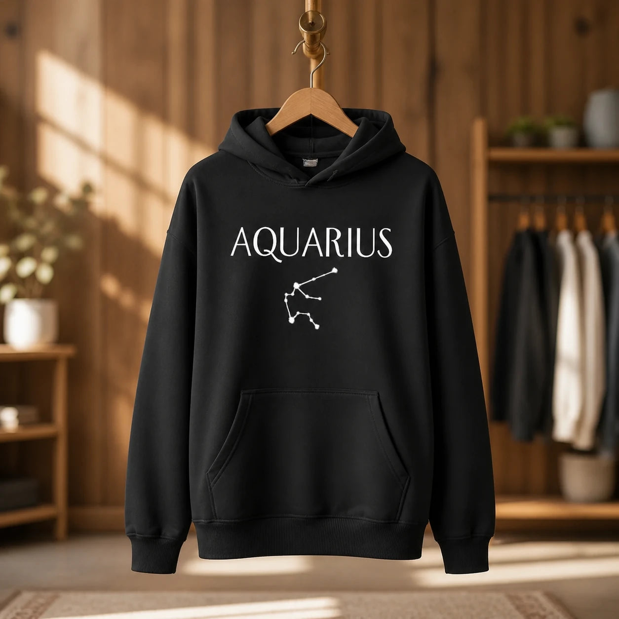 Personalized Zodiac Sign Hoodie, Custom Astrology Constellation Pullover, Horoscope Birthday Gift For Star Sign Lovers